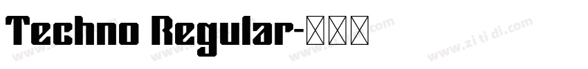 Techno Regular字体转换